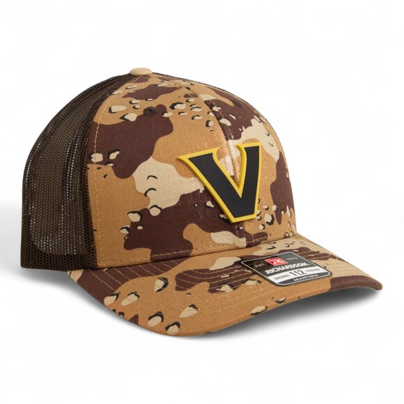 Vanderbilt Commodores Black 3D Snapback Trucker Hat- Desert Camo/ Brown - Picture 1 of 3